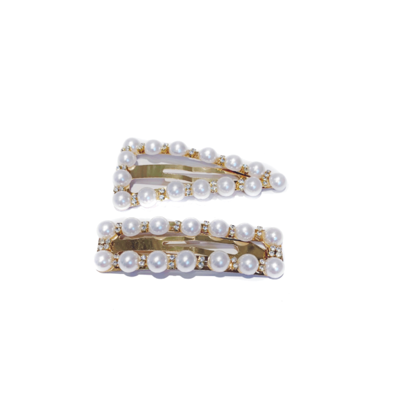 Pearl and Jewel Clip Set ~ Evelyn & Rose Statement Hair Accessories