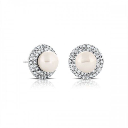 pearl crystal earrings