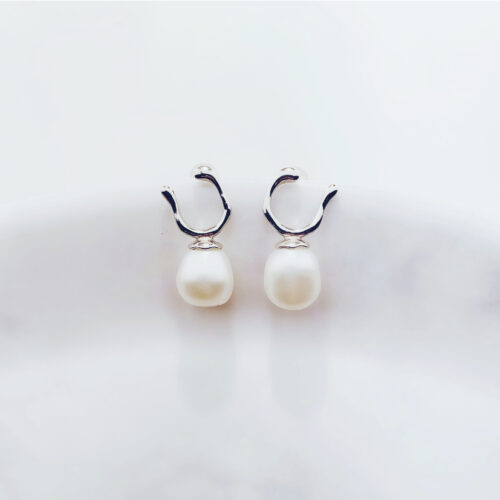 pearl drop earrings bridal