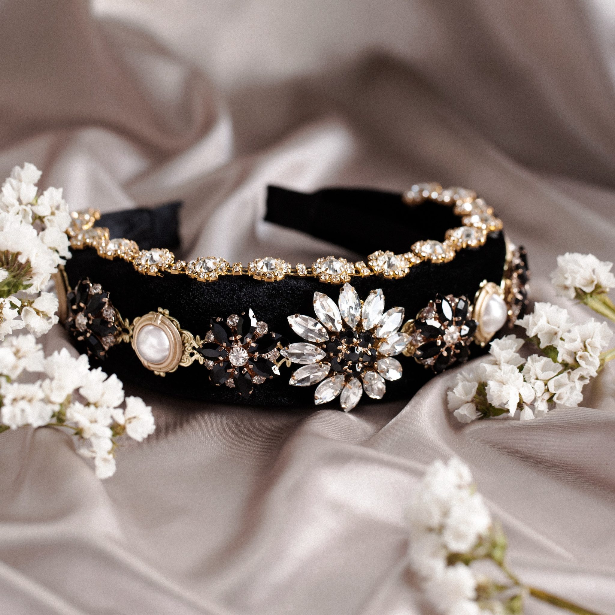 Angelina embellished crystal jewelled headband. Fit for a queen.